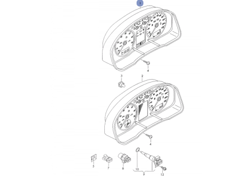 Щиток приборов VAG 7D0920802CV01C