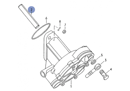 Шток вакуумного насоса VAG 074145307B