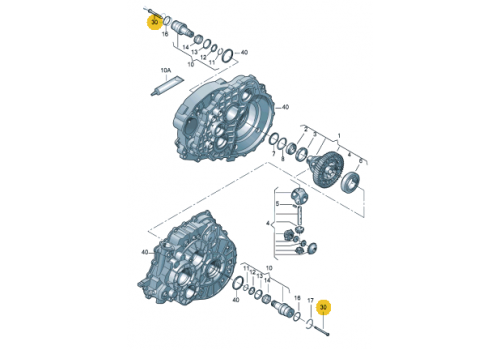 ШРУС внутренний ответная БОЛТ М8x93.6 МКПП-6 L/R VAG 088409359