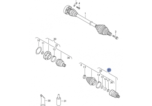 ШРУС наружный AВS с пластиковым пыльником 94>> (70-R-136291>>) GKN 302447