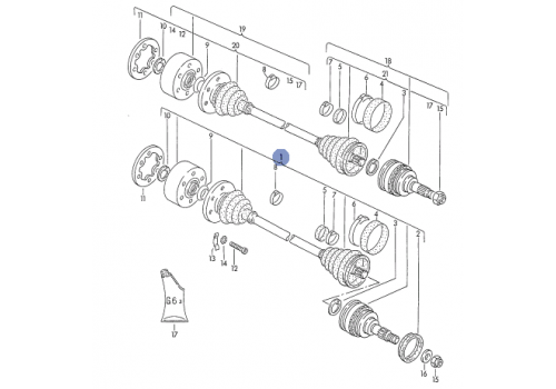 ШРУС (привод в сборе) Sincro GKN 301623