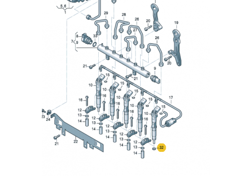 Шайба под форсунка BOSCH F00VC17505