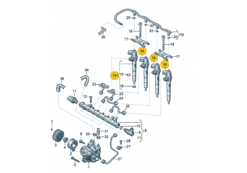 Форсунка 2.5 BOSCH 0445115028