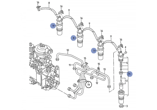 Форсунка ABL BOSCH 0986430188