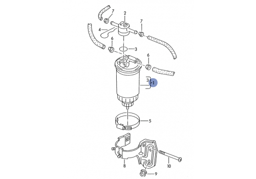 Фильтр топливный с клапаном обратки +Т-4 FILTRON PP839