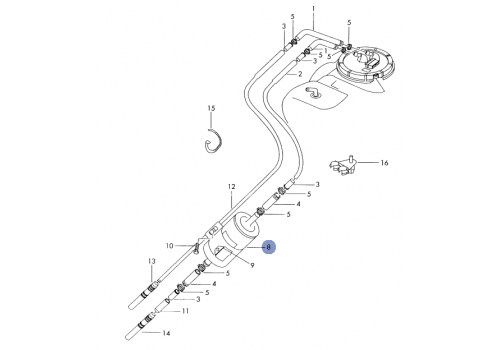 Фильтр топливный 97-->> бензин MAHLE KL65