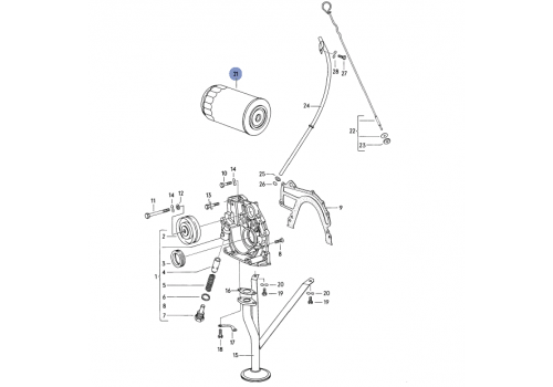 Фильтр масляный на CP BOSCH 0451203078