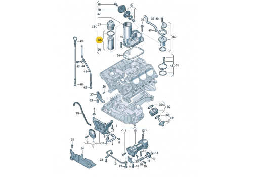 Фильтр масляный MAHLE OX164D