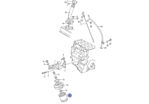 Фильтр масляный 1X,ABL Kolbenschmidt 50013515