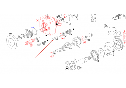 Направляющий штифт BOSCH 1463124325