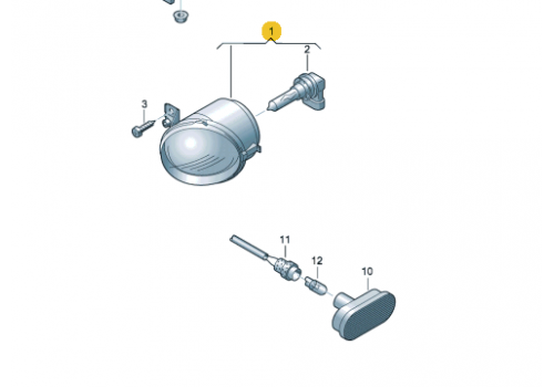 Фара противотуманная R DEPO 441-2024R-UE