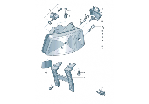 Фара R Transporter DEPO 441-1168R-LD-EM