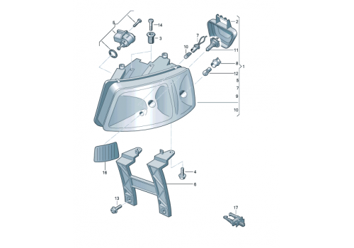 Фара L Transporter DEPO 441-1168L-LD-EM