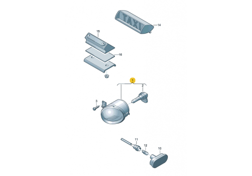 Фара противотуманная R + T-5 DEPO 441-2035R-UE