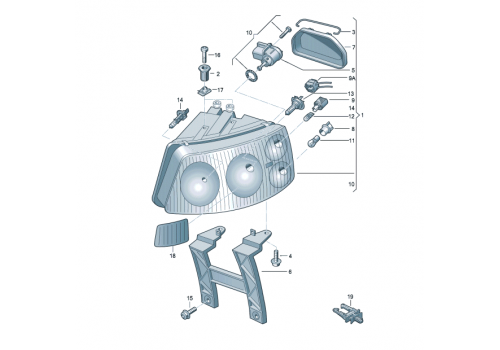 Фара L Multivan DEPO 441-1175L-LD-EM