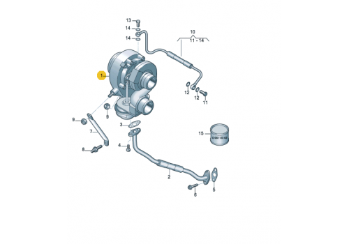 Турбокомпресор BJL BJM НОВЫЙ Mitsubishi 49T7707460