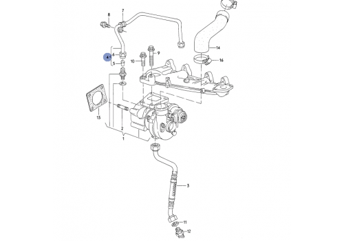 Трубка турбины VAG 068145771F