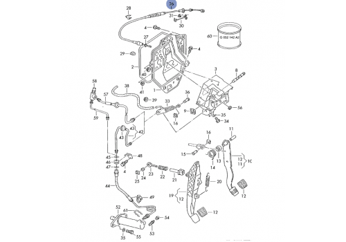 Трос сцепления SACHS 3074003347