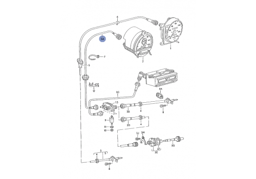 Трос спидометра для тахографа VAG 281957805L