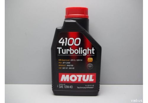Моторное масло MOTUL 4100 Turbolight 10W-40 1 л MOTUL 108644