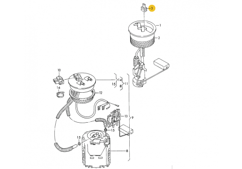 Корпус плоского разъема квадратный 2 контакта TE PARTS 7810102