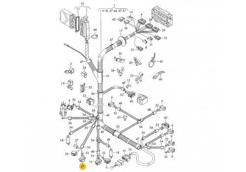 Корпус плоского разъема квадратный 2 контакта TE PARTS 7810102