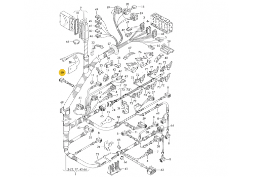 Корпус плоского разъема квадратный 2 контакта TE PARTS 7810102