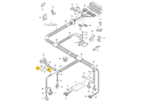 Корпус плоского разъема колпачок резиновый VAG 811971867