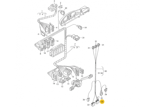 Корпус плоского разъема полукруглый 4 контакта TE PARTS 7821624