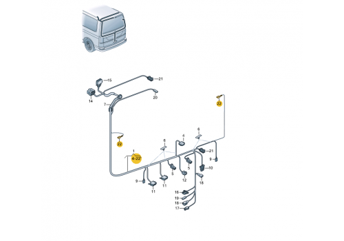 Корпус плоского разъема провод с 2 контантактоми 2,5 QMM 6,3MM VAG 000979204E