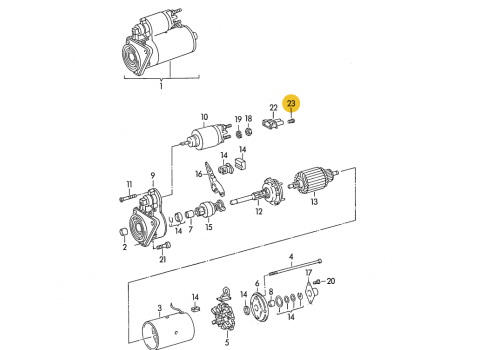 Корпус плоского разъема уплотнитель провода 4 QMM 9x7,8MM VAG 357972742C