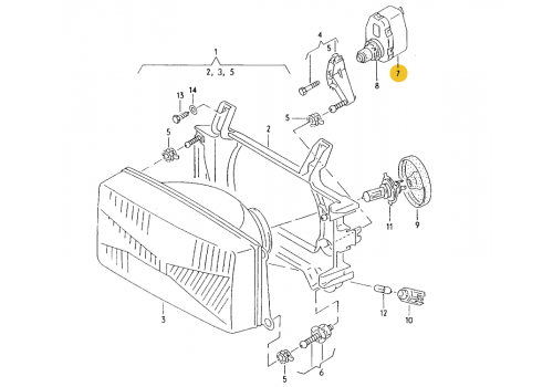 Корректор фары VAG 165941295 Б/У