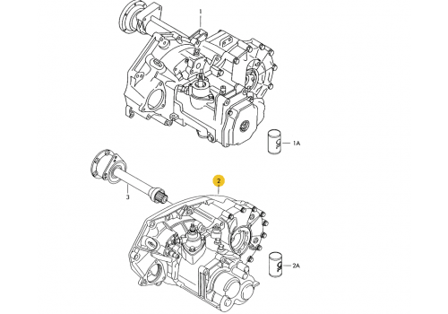 КПП 5-ст. механика 2.8 DYA VAG 02G300045D