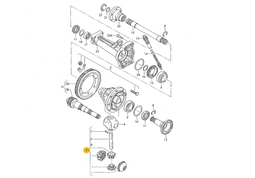 КПП деференциал VAG 012498081C