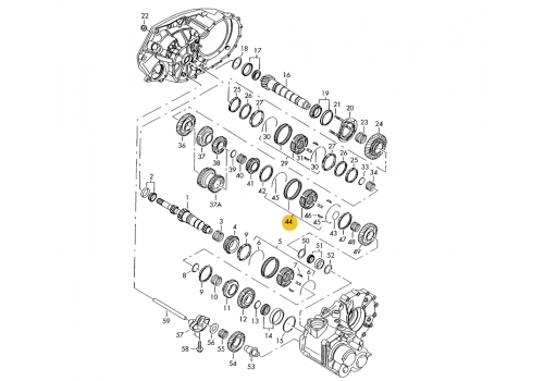 КПП муфта 5 передачи и заднего хода VAG 02F311303G