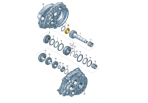 КПП подшипник 3/4 передачи заднего хода 6-ст КПП VAG 003519185F