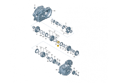 КПП подшипник + T4  VAG 02A311265D