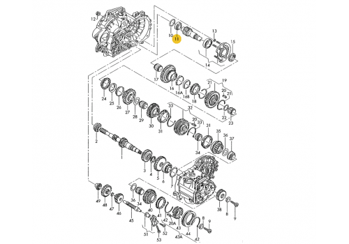 КПП подшипник VAG 311405625N