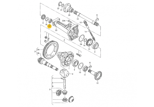 КПП подшипник в чулок VAG 02B409371A