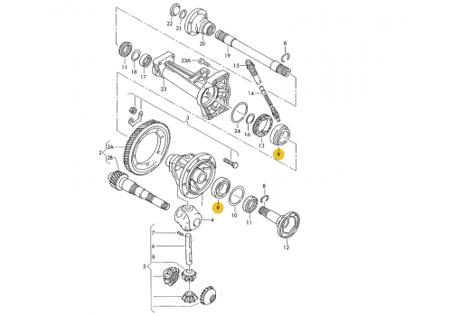 КПП подшипник деференциала VAG 002517185