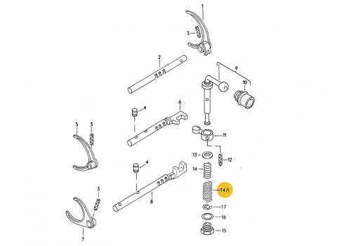 КПП пружинка наружная VAG 008311548F