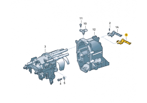 КПП рычаг VAG 0B7311607