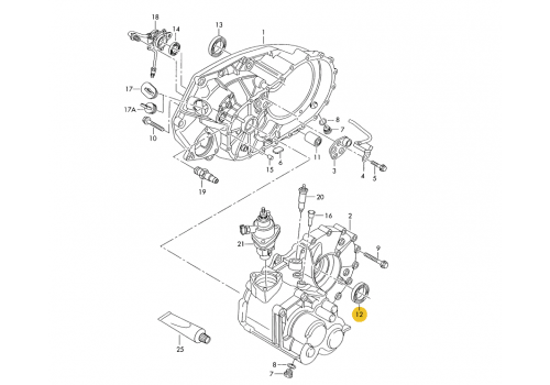 КПП сальник 45*65*9 VAG 02F301189A