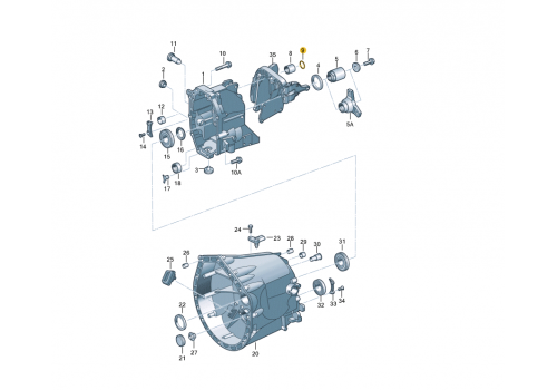 КПП сальник вала переключения VAG 0B7301227