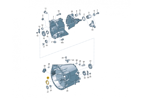 КПП сальник первичного вала VAG 0B7311113