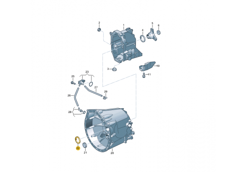 КПП сальник первичного вала VAG 0B7311113