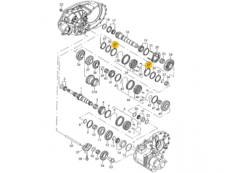 КПП синхронизатор 1/2 передачи VAG 02F311247A