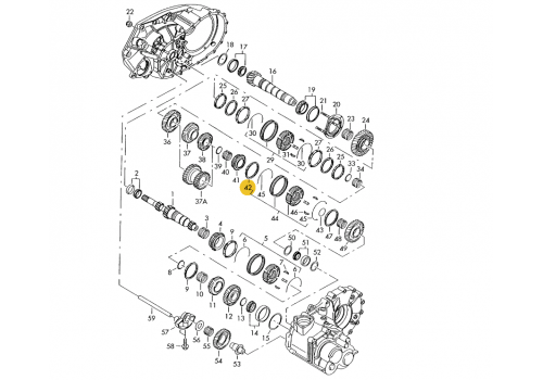 КПП синхронизатор 5 передачи VAG 02F311295C