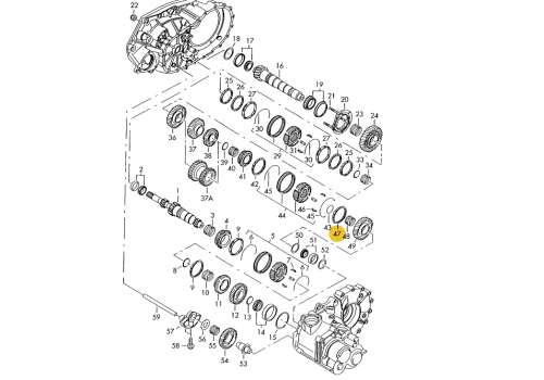 КПП синхронизатор заднего хода VAG 02F311295M