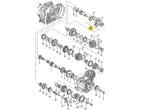 КПП фланец VAG 02D311206B